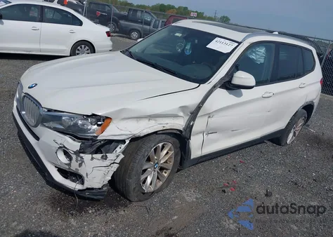 2016 BMW X3 xDrive28I z USA, uszkodzony, nr VIN 5UXWX9C52G0D81458